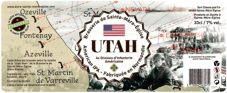 Etiquette BRASSERIE SAINTE MERE EGLISE 51