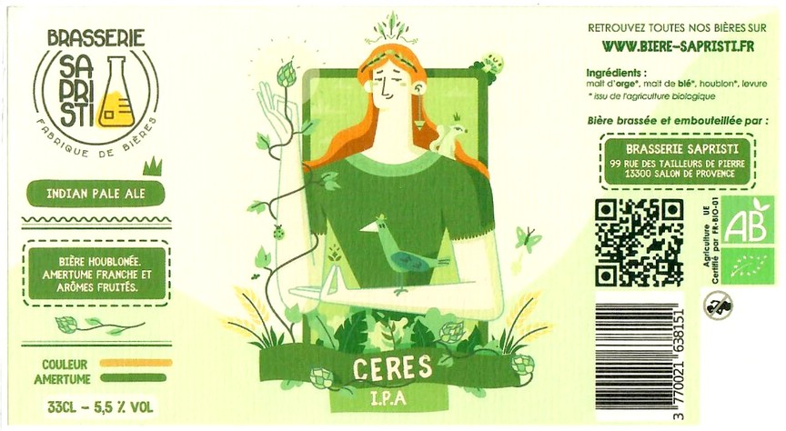 Etiquette BRASSERIE SAPRISTI 02