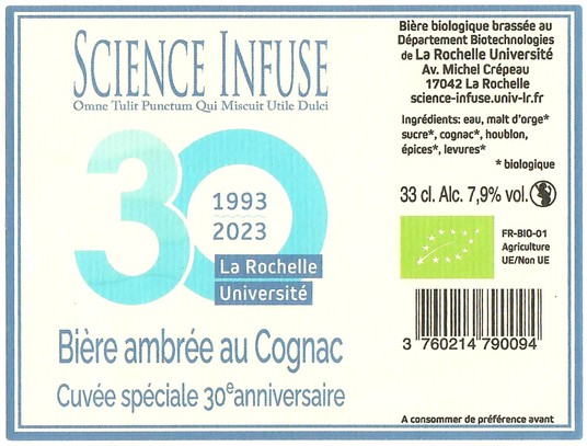 Etiquette BRASSERIE SCIENCE INFUSE 11