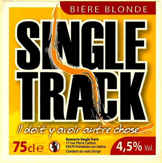 Etiquette BRASSERIE SINGLE TRACK 18