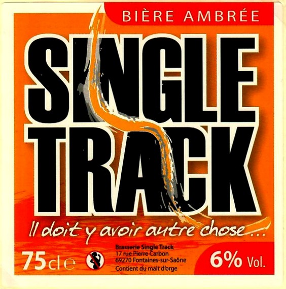 Etiquette BRASSERIE SINGLE TRACK 25