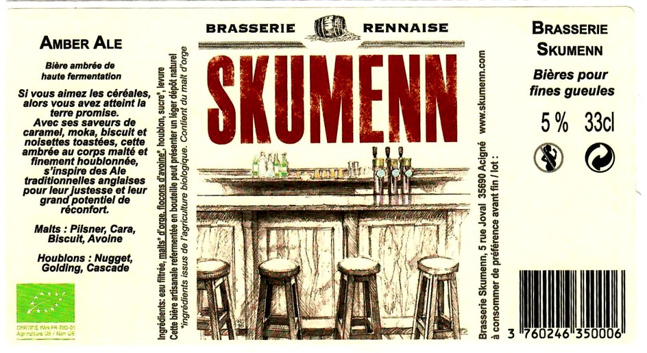 etiquette BRASSERIE SKUMENN 14