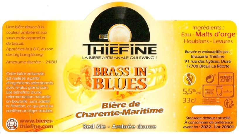 Etiquette BRASSERIE THIEFINE 03