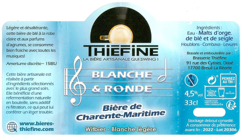 Etiquette BRASSERIE THIEFINE 05