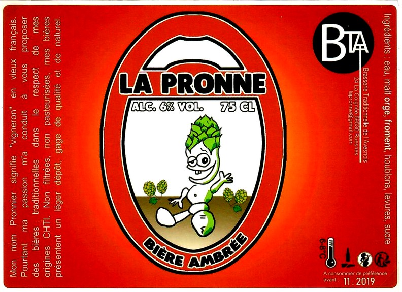 etiquette BRASSERIE TRADITIONNELLE DE L'AVESNOIS 03