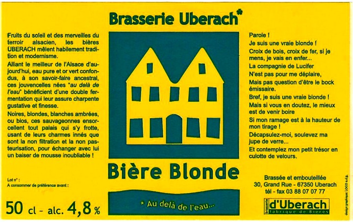 etiquette BRASSERIE UBERACH 19