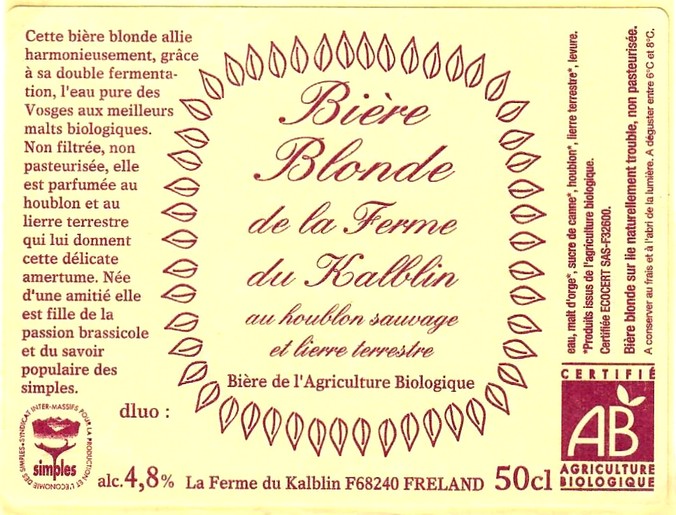 etiquette BRASSERIE UBERACH 64