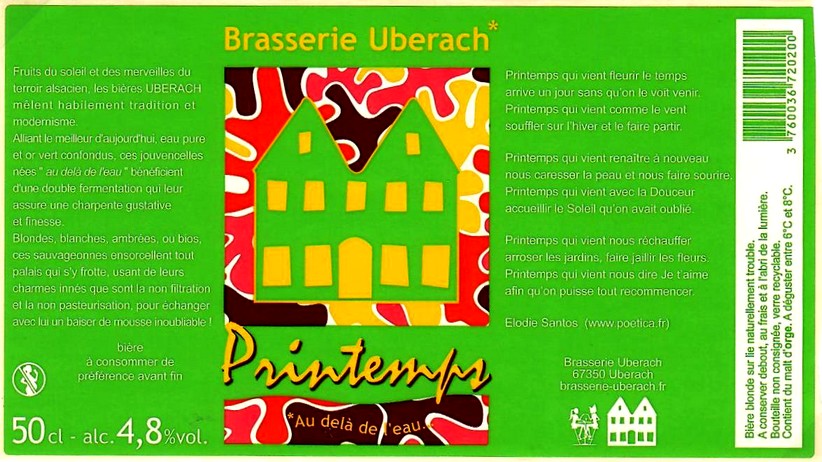 etiquette BRASSERIE UBERACH 94