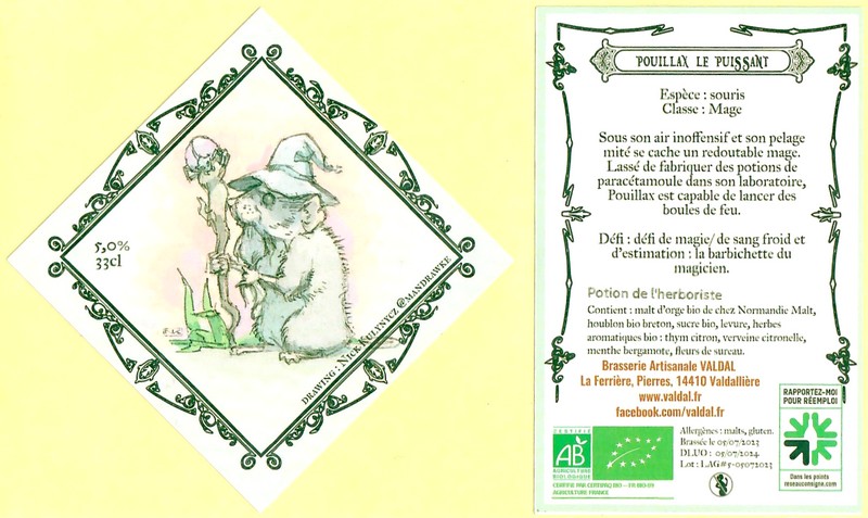 Etiquette BRASSERIE VALDAL 39