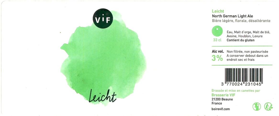 Etiquette BRASSERIE VIF 03