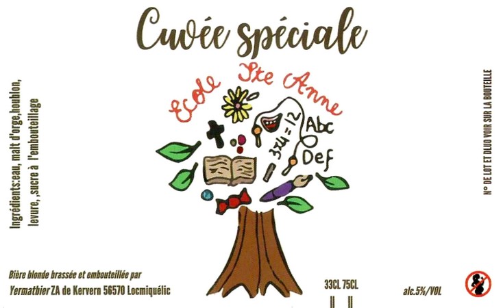 Etiquette BRASSERIE YERMAT BIER 32