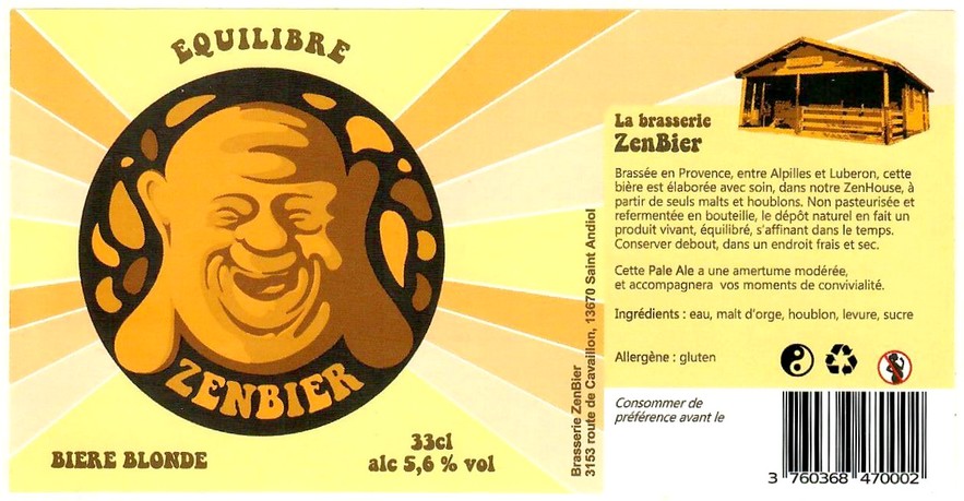 Etiquette BRASSERIE ZENBIER 01
