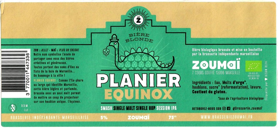 etiquette BRASSERIE ZOUMAI 16