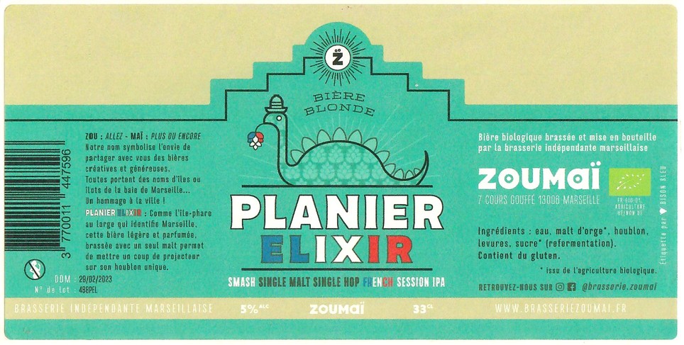 Etiquette BRASSERIE ZOUMAI 20