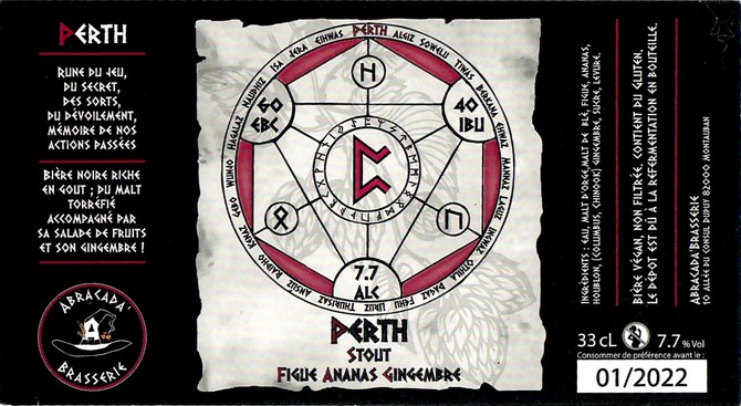 Etiquette ABRACADA BRASSERIE 05