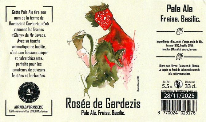 Etiquette ABRACADA BRASSERIE 11