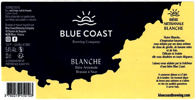 etiquette BRASSERIE BLUE COAST BREWING CO 10