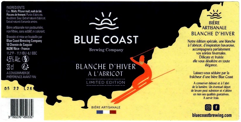 etiquette BRASSERIE BLUE COAST BREWING CO 11