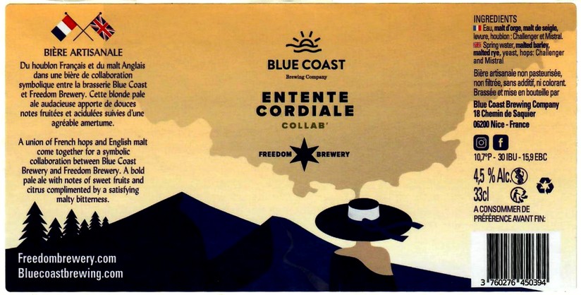 etiquette BLUE COAST BREWING COMPANY 13