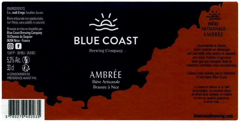 etiquette BLUE COAST BREWING COMPANY 15