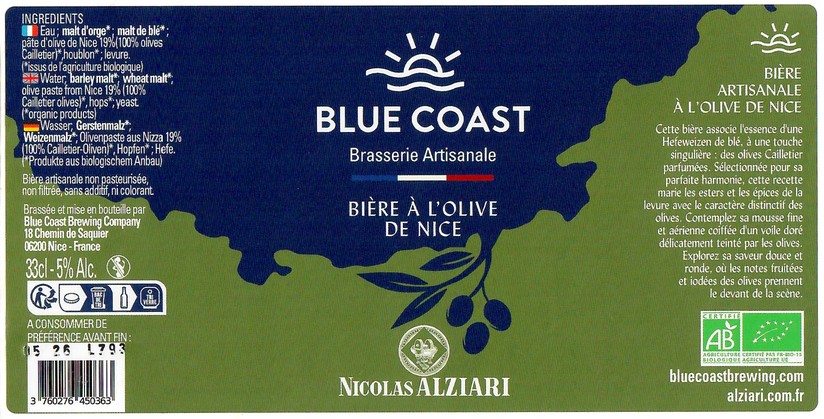 Etiquette BLUE COAST BREWING COMPANY 24