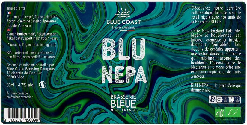 Etiquette BLUE COAST BREWING COMPANY 25