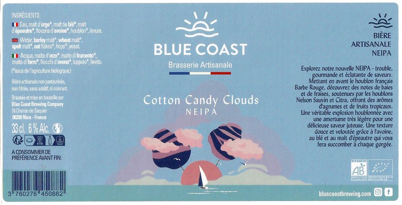 Etiquette BLUE COAST BREWING COMPANY 26