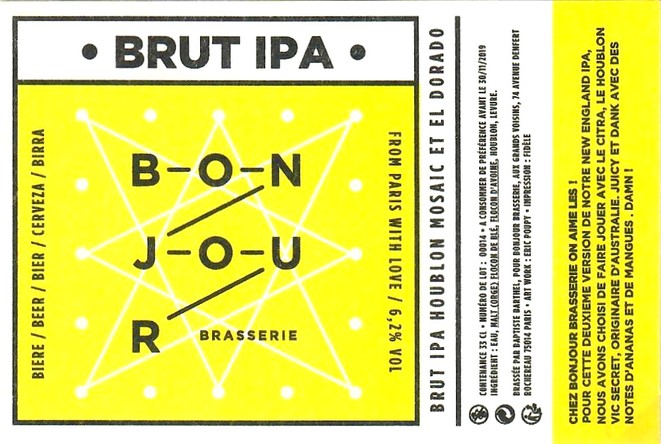 Etiquette BONJOUR BRASSERIE 06