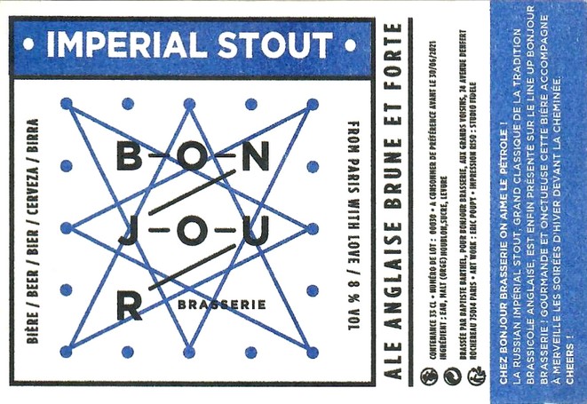 Etiquette BONJOUR BRASSERIE 12