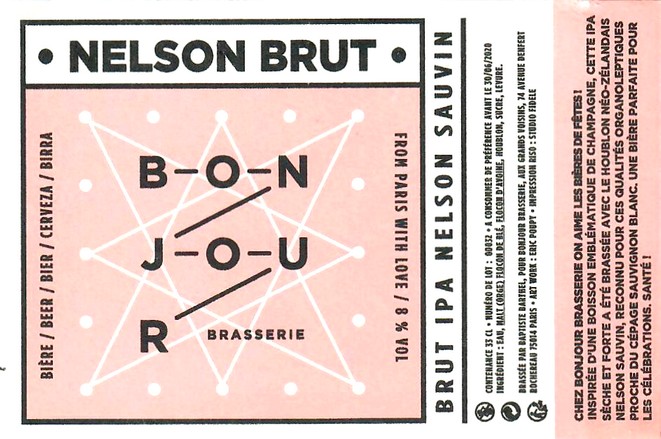 Etiquette BONJOUR BRASSERIE 17