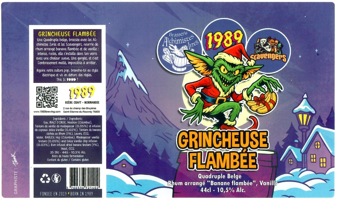Etiquette BRASSERIE 1989 10 Etiquette BRASSERIE 1989 10