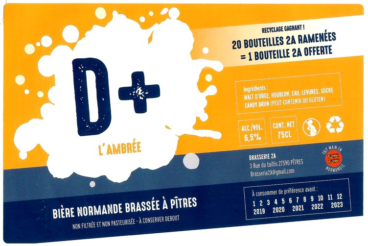 Etiquette BRASSERIE 2A 01