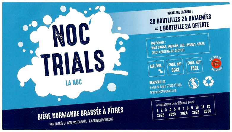 Etiquette BRASSERIE 2A 03