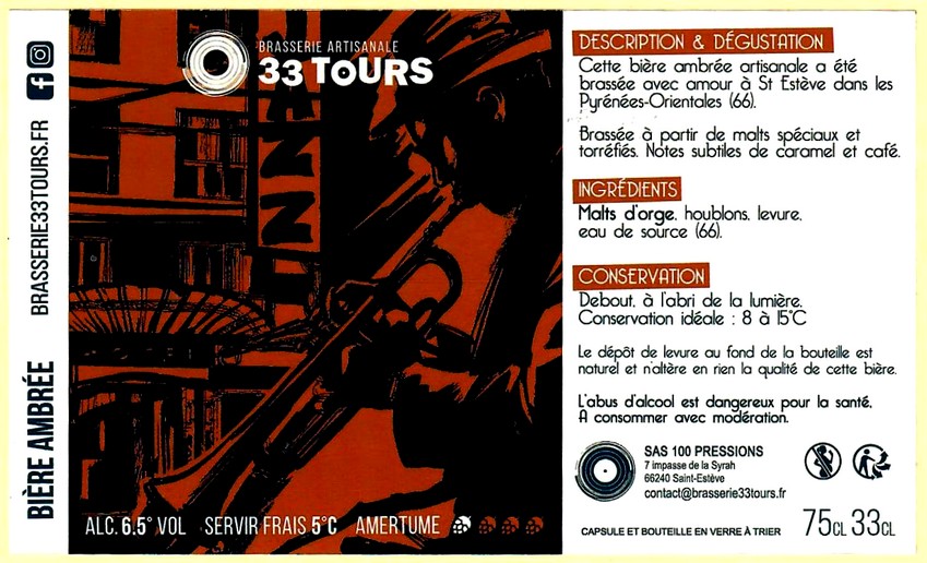 etiquette BRASSERIE 33 TOURS 02