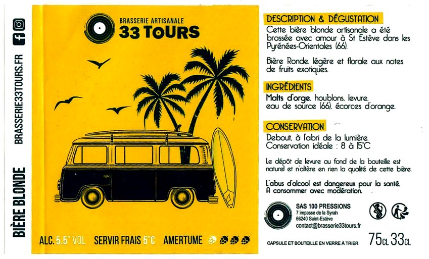 etiquette BRASSERIE 33 TOURS 03