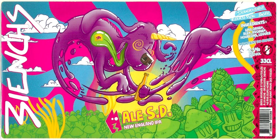 Etiquette BRASSERIE 3IENCHS 15