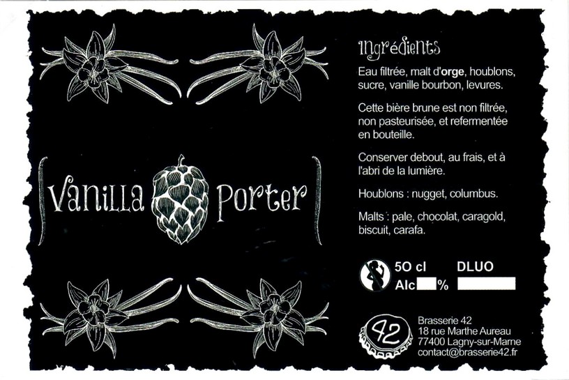 Etiquette BRASSERIE 42 06