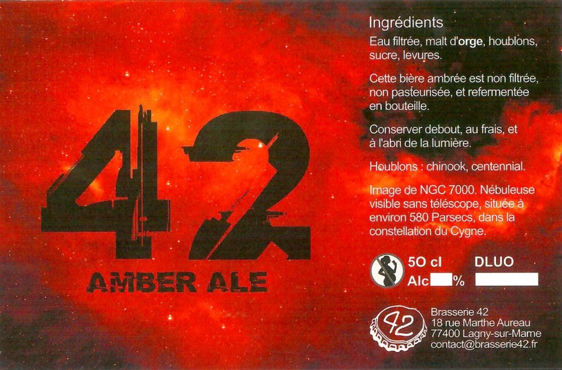 Etiquette BRASSERIE 42 10