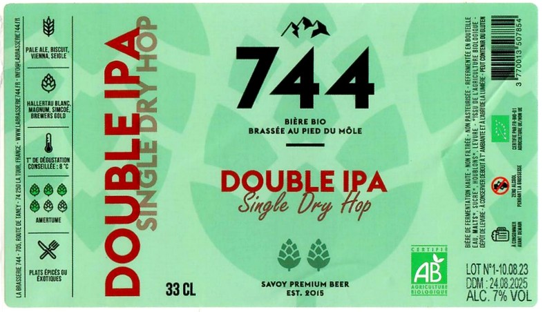 Etiquette BRASSERIE 744 10