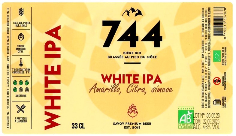 Etiquette BRASSERIE 744 12