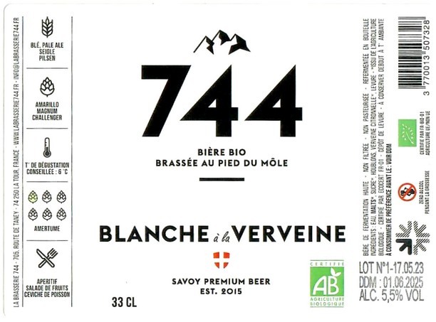 Etiquette BRASSERIE 744 19