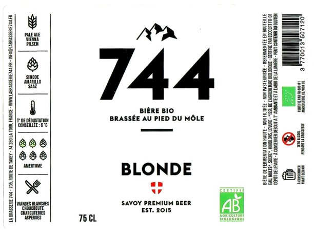 Etiquette BRASSERIE 744 26