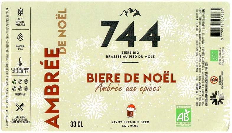 Etiquette BRASSERIE 744 33