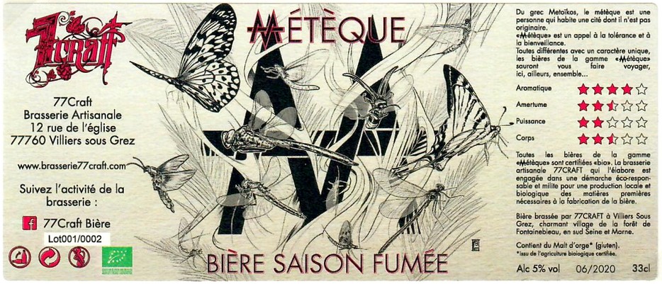 Etiquette BRASSERIE 77 CRAFT 02