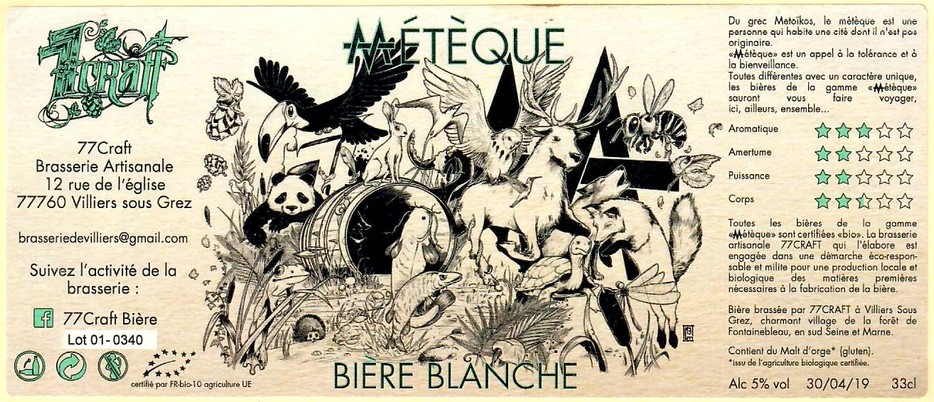Etiquette BRASSERIE 77 CRAFT 04