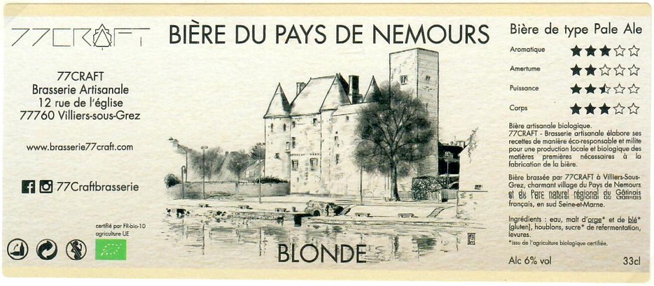Etiquette BRASSERIE 77 CRAFT 10