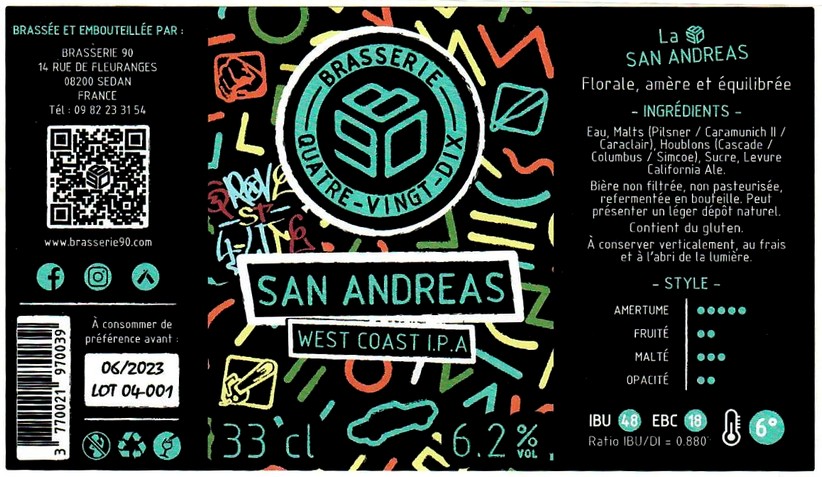 etiquette BRASSERIE 90 03