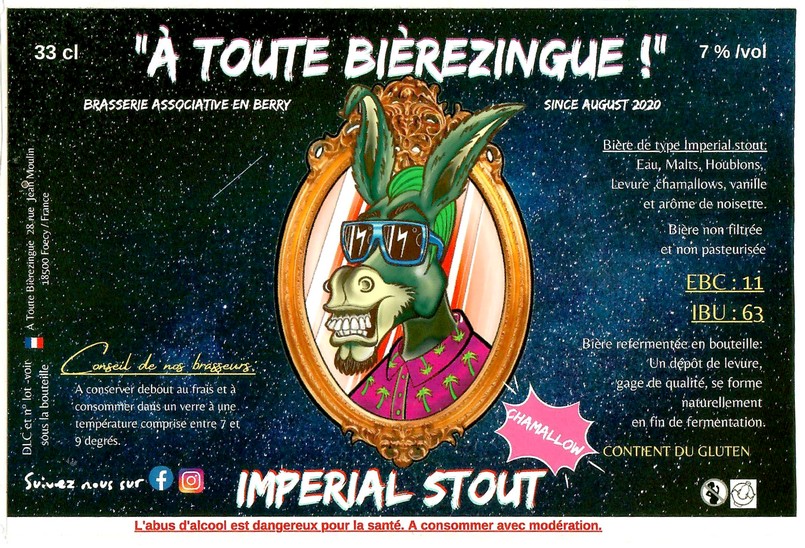 Etiquette BRASSERIE A TOUTE BIEREZINGUE 03