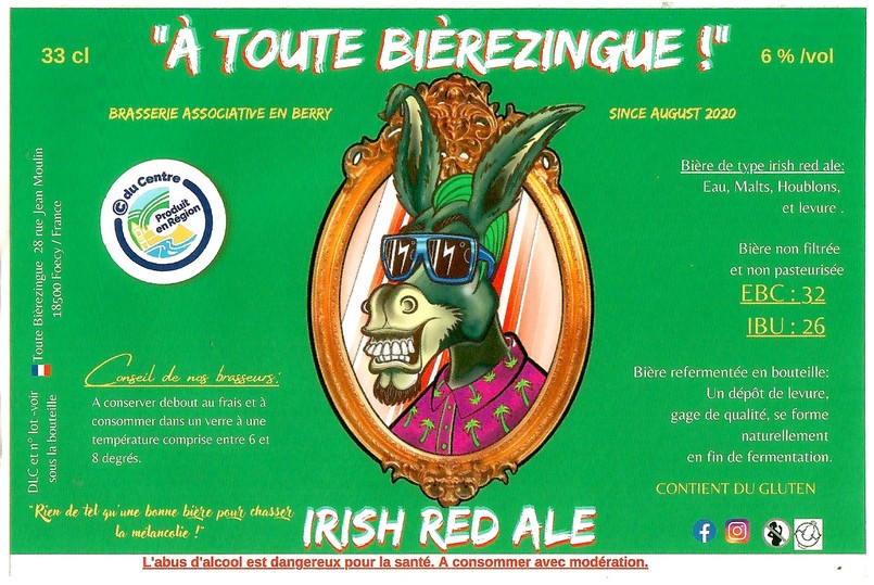Etiquette BRASSERIE A TOUTE BIEREZINGUE 05