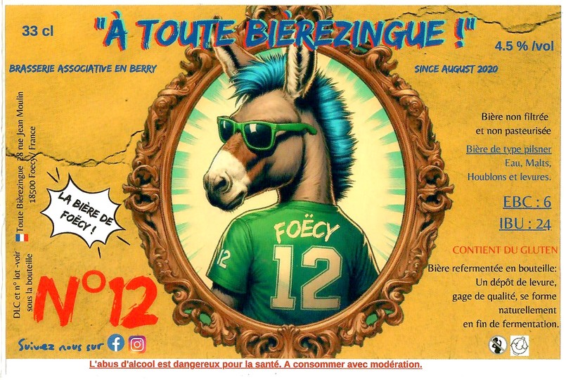 Etiquette BRASSERIE A TOUTE BIEREZINGUE 06